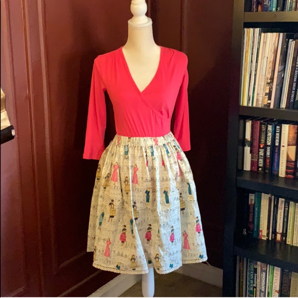 Mid Rise Handmade Flare Skirt - Picture 1 of 6